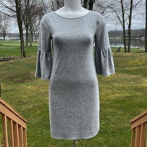 White House Black Market soft boho-sleeve dress S